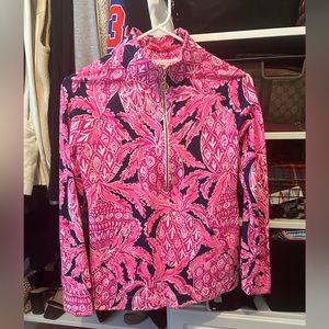 Lilly Pulitzer 1/4 zip popover xs